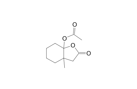 3a-Methyl-7a-acetoxy-2-oxo-perhydrobenzofuran