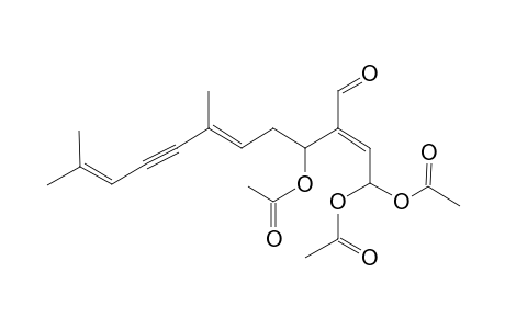 TAXIFOLIAL-C;(2Z,6E)-3-FORMYL-7,11-DIMETHYLDODECA-2,6,10-TRIEN-8-YNE-1,1,4-TRIYL-TRIACETATE