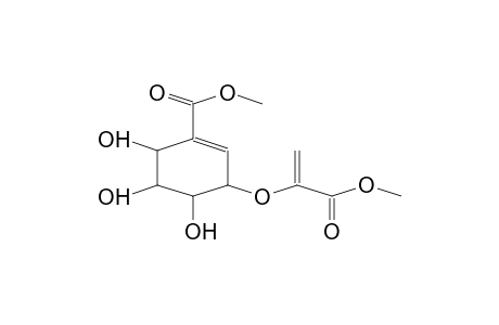 1-CYCLOHEXENE-1-CARBOXYLIC ACID, 4,5,6-TRIHYDROXY-3-[[1-(METHOXYCARBONYL)ETHENYL]OXY]-METHYL ESTER