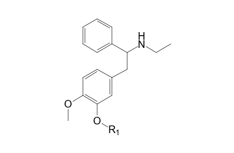 N-Ethyl-1,2-diphenylethylamine-M (HO-methoxy-aryl-glucuronide) MS2