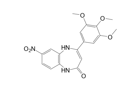 1,5-dihydro-7-nitro-4-(3,4,5-trimethoxyphenyl)-2H-1,5-benzodiazepin-2-one