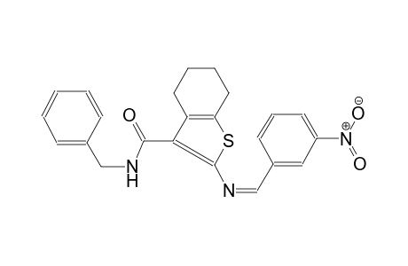 N-benzyl-2-{[(Z)-(3-nitrophenyl)methylidene]amino}-4,5,6,7-tetrahydro-1-benzothiophene-3-carboxamide