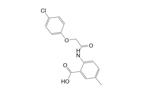 2-{[(4-chlorophenoxy)acetyl]amino}-5-methylbenzoic acid