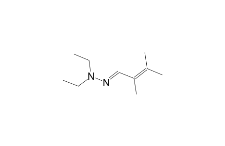 2-Butenal, 2,3-dimethyl-, diethylhydrazone