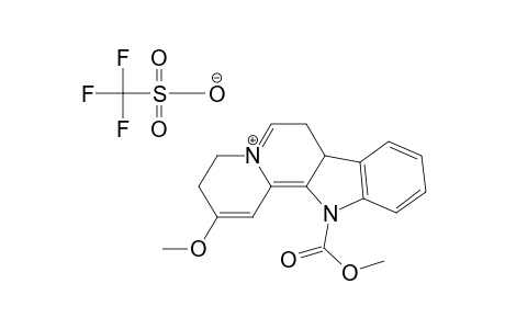 2-Methoxy-12-(methoxycarbonyl)-3,4,7,12-tetrahydroindolo[2,3-a]quinolizin-5-ium Trifluoromethanesulfonate