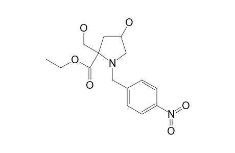 4-hydroxy-2-methylol-1-(4-nitrobenzyl)pyrrolidine-2-carboxylic acid ethyl ester