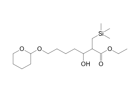 Ethyl 3-Hydroxy-7-(tetrahydropyranyloxy)-2-(trimethylsilylmethyl)heptanoate
