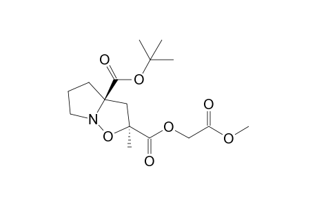 tert-Butyl (2S*,3aR*)-2-methyl-2-(2-methoxy-2-oxoethyl)tetrahydropyrrolo[1,2-b]isoxazole-2,3a-4H-dicarboxylate