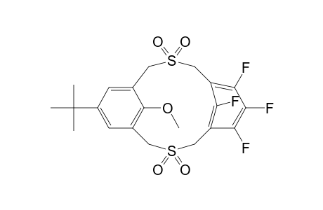 syn-15-tert-Butyl-18-methoxy-5,6,7,9-tetrafluoro-2,11-dithia(3.3)metacyclophane 2,2,11,11-tetraoxide