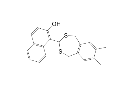 2-naphthalenol, 1-(1,5-dihydro-7,8-dimethyl-2,4-benzodithiepin-3-yl)-