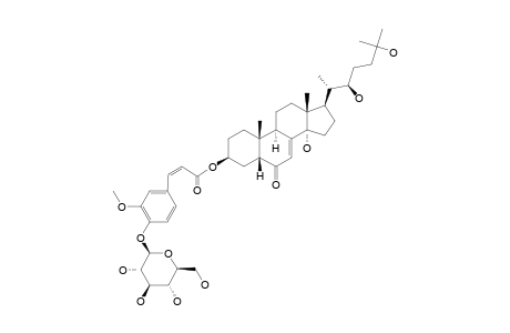 (Z)-2-DEOXY-ECDYSONE-3-[4-(1-BETA-D-GLUCOPYRANOSYL)]-FERULATE