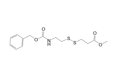 Propionic acid, 3-[[2-(carboxyamino)ethyl]dithio]-, N-benzyl methyl ester