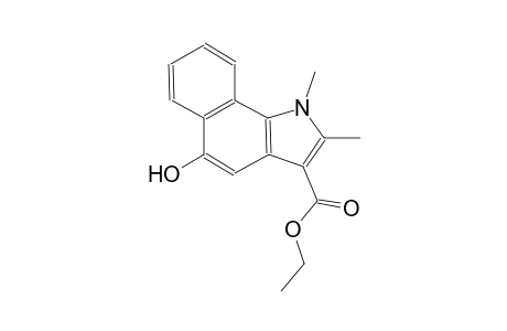 1H-benz[g]indole-3-carboxylic acid, 5-hydroxy-1,2-dimethyl-, ethyl ester