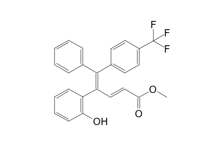 Methyl (2E,4E)-4-(2-hydroxyphenyl)-5-phenyl-5-(4-(trifluoromethyl)phenyl)-penta-2,4-dienoate