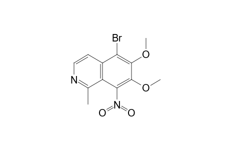 Isoquinoline, 5-bromo-6,7-dimethoxy-1-methyl-8-nitro-
