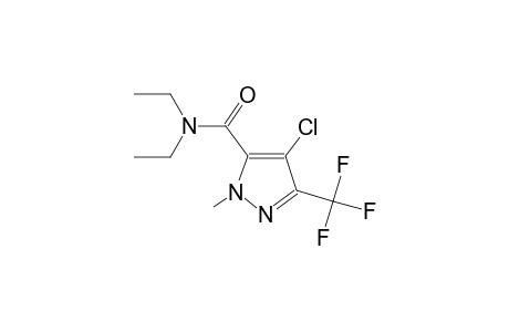 4-chloro-N,N-diethyl-1-methyl-3-(trifluoromethyl)-1H-pyrazole-5-carboxamide