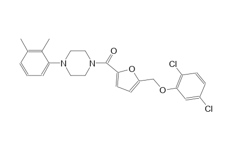 1-{5-[(2,5-dichlorophenoxy)methyl]-2-furoyl}-4-(2,3-dimethylphenyl)piperazine