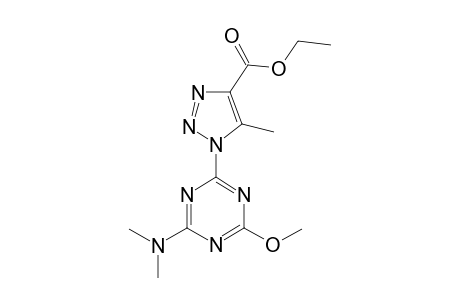 1H-[1,2,3]Triazole-4-carboxylic acid, 1-(4-dimethylamino-6-methoxy-[1,3,5]triazin-2-yl)-5-methyl-, ethyl ester