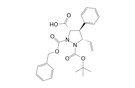 (+)-3-[(3S,4S,5S)-2-Benzyloxycarbonyl-1-(tert-butoxycarbonyl)-4-phenyl-5-vinylpyrazolidine]carboxylic acid