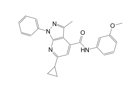 6-cyclopropyl-N-(3-methoxyphenyl)-3-methyl-1-phenyl-1H-pyrazolo[3,4-b]pyridine-4-carboxamide