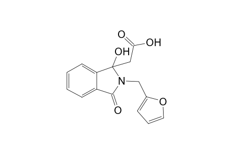 2-[2-(2-furanylmethyl)-1-hydroxy-3-oxo-1-isoindolyl]acetic acid