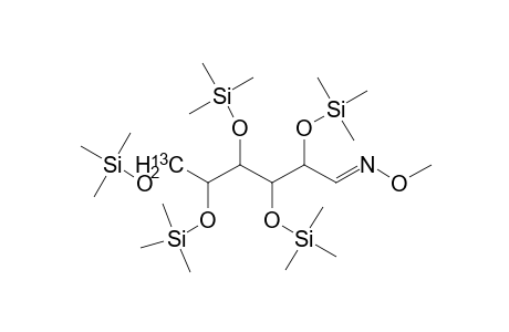 TMS-derivative of (6-C13)-glucosw-methyloxime