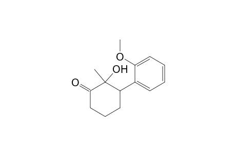 2-Hydroxy(2-methoxyphenyl)methyl-1-cyclohexanone