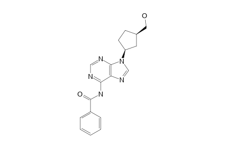 N(6)-BENZOYL-2',3',5'-TRIDEOXY-5'-(HYDROXYMETHYL)-1'-A-CARBAADENOSINE;3-[6-(BENZOYLAMINO)-9H-PURIN-9-YL]-CYCLOPENTANEETHANOL