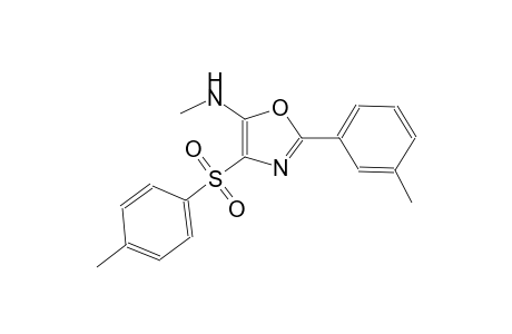 N-methyl-2-(3-methylphenyl)-4-[(4-methylphenyl)sulfonyl]-1,3-oxazol-5-amine