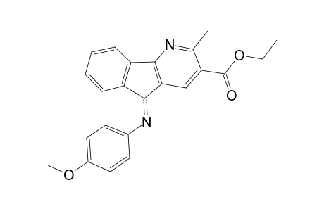 Ethyl 5-[(4-methoxyphenyl)imino]-2-methyl-5H-indeno[1,2-b]pyridine-3-carboxylate