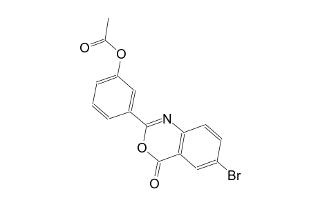 4H-3,1-benzoxazin-4-one, 2-[3-(acetyloxy)phenyl]-6-bromo-