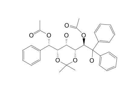 2,6-di-o-Acetyl-3,5-o-isopropylidene-1,1,6-tri-C-phenyl-D-glycero-D-gulo-hexitol