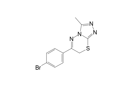 6-(p-bromophenyl)-3-methyl-7H-s-triazolo[3,4-b][1,3,4]thiadiazine