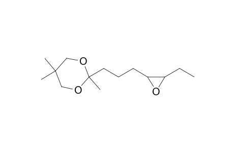 1,3-Dioxane, 2-[3-(3-ethyloxiranyl)propyl]-2,5,5-trimethyl-, trans-(+)-