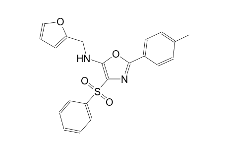 N-(2-Furylmethyl)-2-(4-methylphenyl)-4-(phenylsulfonyl)-1,3-oxazol-5-amine