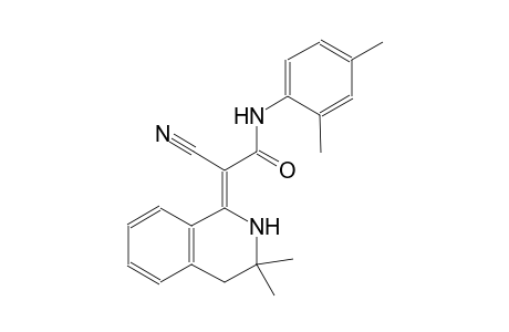 (2Z)-2-cyano-2-(3,3-dimethyl-3,4-dihydro-1(2H)-isoquinolinylidene)-N-(2,4-dimethylphenyl)ethanamide