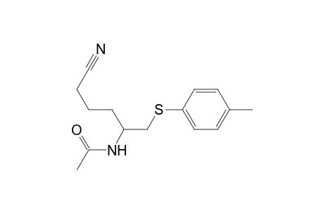 Acetamide, N-[4-cyano-1-[[(4-methylphenyl)thio]methyl]butyl]-