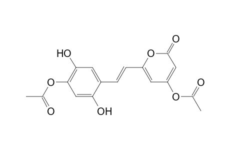 2H-Pyran-2-one, 4-(acetyloxy)-6-[2-[4-(acetyloxy)-2,5-dihydroxyphenyl]ethenyl]-, (E)-