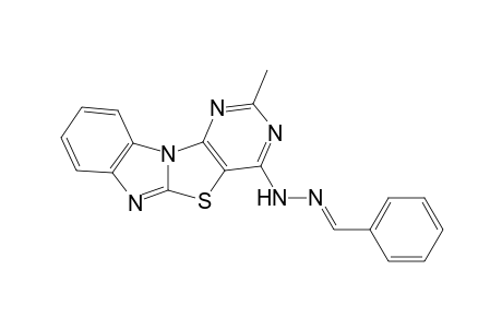 N-(3-Methyl-10-thia-2,4,4b,9-tetraaza-indeno[1,2-a]inden-1-yl)-N'-[1-phenyl-meth-(E)-ylidene]-hydrazine
