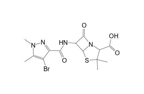 6-{[(4-bromo-1,5-dimethyl-1H-pyrazol-3-yl)carbonyl]amino}-3,3-dimethyl-7-oxo-4-thia-1-azabicyclo[3.2.0]heptane-2-carboxylic acid
