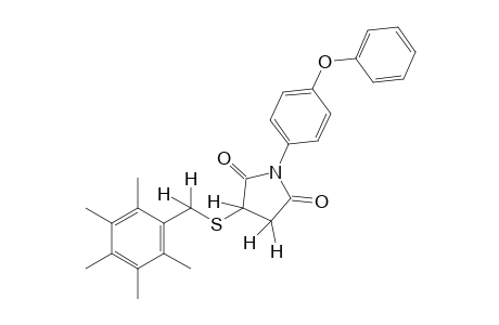 2-[(2,3,4,5,6-pentamethylbenzyl)thio]-N-(p-phenoxyphenyl)succinimide