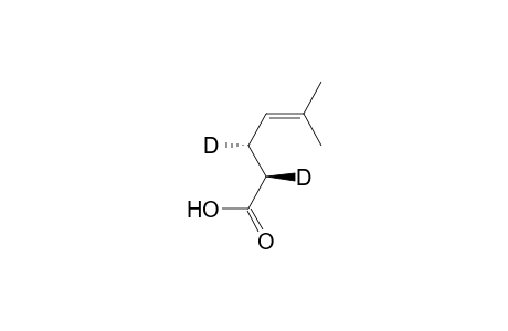 (2R,3S)-5-Methyl[2,3-D2]hexa-4-enoic acid