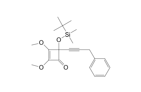 2-Cyclobuten-1-one, 4-[[(1,1-dimethylethyl)dimethylsilyl]oxy]-2,3-dimethoxy-4-(3-phenyl-1-propynyl)-