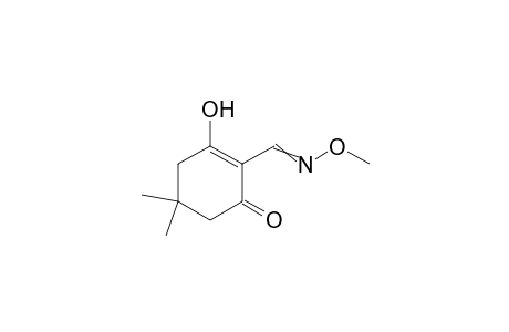 1-Cyclohexene-1-carboxaldehyde, 2-hydroxy-4,4-dimethyl-6-oxo-, 1-(O-methyloxime)