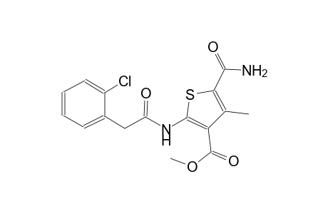 methyl 5-(aminocarbonyl)-2-{[(2-chlorophenyl)acetyl]amino}-4-methyl-3-thiophenecarboxylate