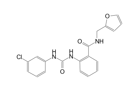 2-{[(3-chloroanilino)carbonyl]amino}-N-(2-furylmethyl)benzamide