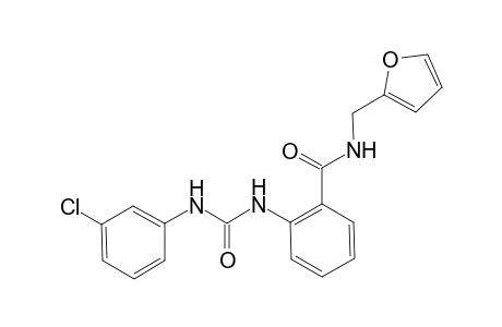 2-{[(3-chloroanilino)carbonyl]amino}-N-(2-furylmethyl)benzamide