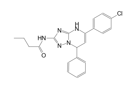 N-[5-(4-chlorophenyl)-7-phenyl-4,7-dihydro[1,2,4]triazolo[1,5-a]pyrimidin-2-yl]butanamide