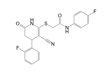acetamide, 2-[[3-cyano-4-(2-fluorophenyl)-1,4,5,6-tetrahydro-6-oxo-2-pyridinyl]thio]-N-(4-fluorophenyl)-
