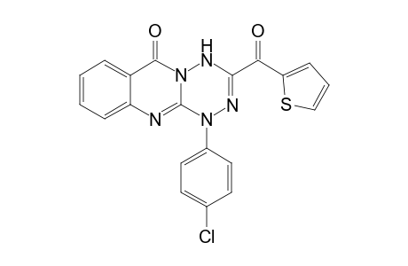 1-(4'-Chlorophenyl)-3-(2''-thienylcarbonyl)-6H-[1,2,4,5]tetrazino[3,2-b]quinazolin-6-one